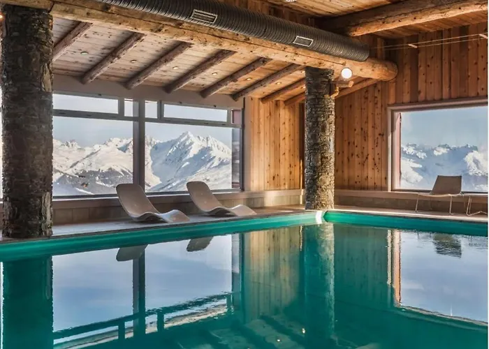 Moderne A Plagne Aime 2000 Avec Piscine Et Parking Couvert - Fr-1-351-267